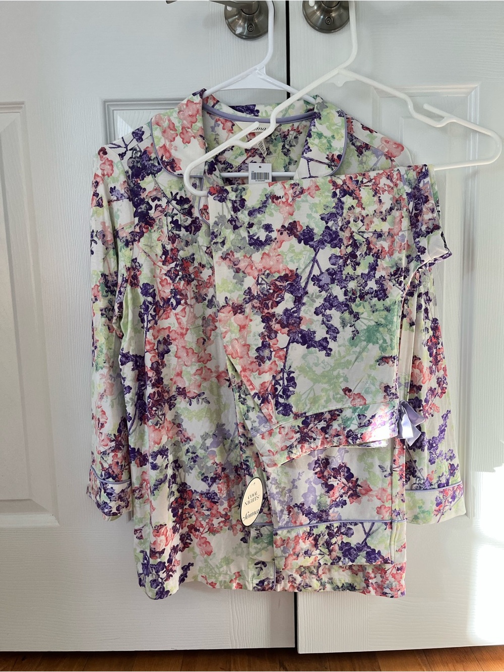 Soma EMB Cool Nights Pajama Set in Dreamland Floral Sz M NWT ⭐️